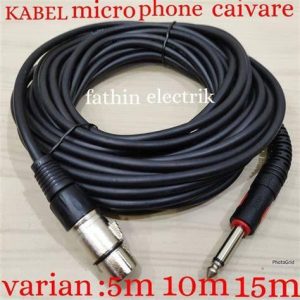 KABEL MIC 5M HITAM/BIRU