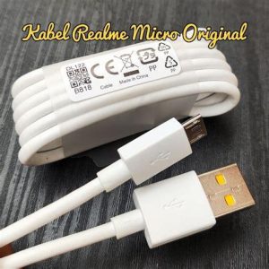 KABEL CHARGER HP REALME DUS PUTIH