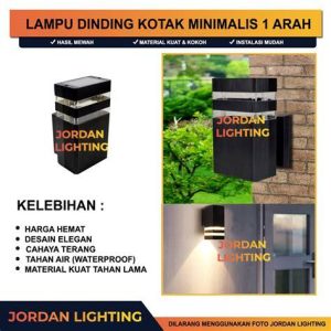 LAMPU DINDING 1 ARAH KOTAK