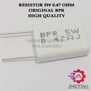 RESISTOR 5W 0.47ohm NOBEL BERDIRI