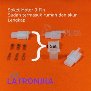SOCKET SAKLAR MOTOR 3PIN