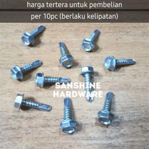 BAUT 8X11/2 PUTIH