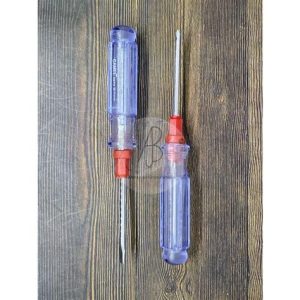 OBENG BB 2WAY 3INCH TRANSPARAN MERAH