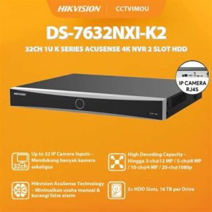 NVR HIKVISION 32CH ACUSENSE