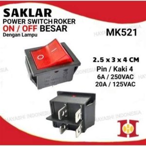 SWITCH ROKER 3P ON/OFF/ON