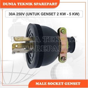SOCKET GENSET 3PIN PUTAR