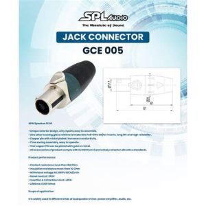 JACK SPEAKON SPL AUDIO GCE 004