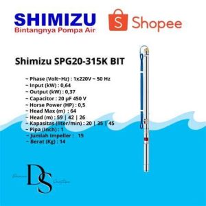 POMPA AIR SHIMIZU SUBMERSIBLE SPG20 315K