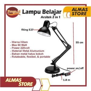 LAMPU BELAJAR ARSITEK HITAM SIVITECH/GAXINDO