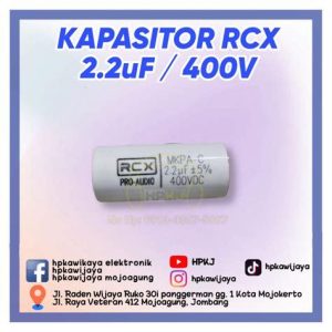 ELCO/KAPASITOR NONPOLAR 2.2/400V RCX