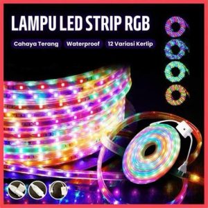 LED HIAS SELANG RGB HAKAMITSU 6M PLASTIK