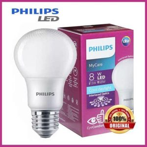 LAMPU LED PHILIPS 8W PUTIH/WARM BT