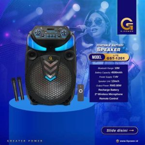 SPEAKER PORTABLE GPOWER GST 1201 LITE