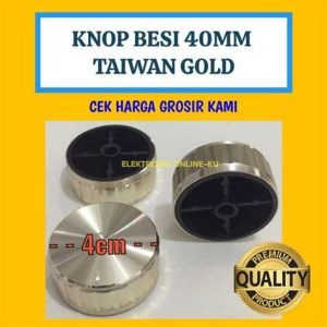 KNOB METAL 40MM TAIWAN GOLD