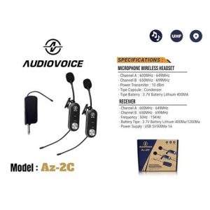 MIC WIRELESS AUDIO VOICE AZ 2H