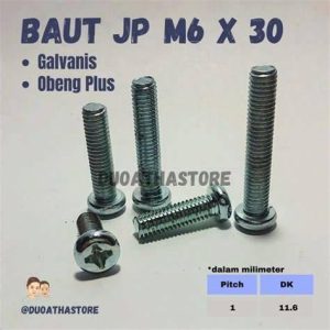 BAUT JP M6X30 KUNCI 10(1SET)