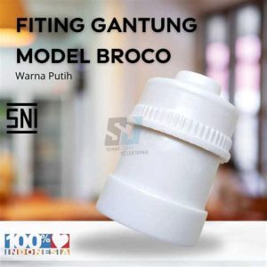 FITING GANTUNG ALIS PUTIH MODEL BROCO