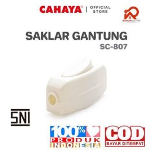 SAKLAR GANTUNG CAHAYA 807 PUTIH