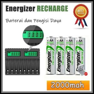 BATTERE + ALAT CHARGER 2000MAH ENERGIZER