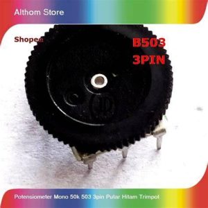 POTENSIO PUTAR KECIL HITAM B50K-30F 50K