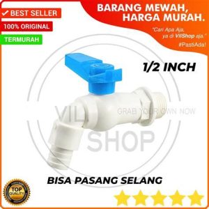 KRAN PVC TAP 1/2 BIRU HANDLE