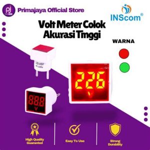 DIGITAL VOLTMETER AC220 + HZ MERAH KOTAK