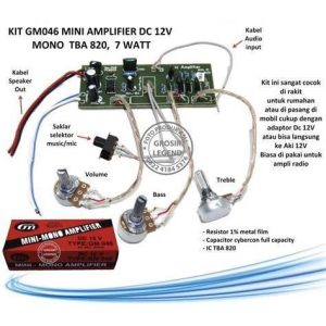 KIT AMPLIFIER DC 12V STR 18W GM045