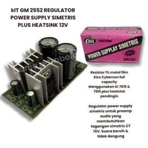 KIT POWER SUPPLY SIMETRIS +HEATSINK GM2552