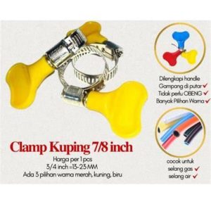 KLEM SELANG 7/8 INCH KUPING MERAH TAIWAN