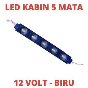LED KABIN 12V MATA BESAR 5 LED BIRU