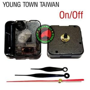 MESIN JAM YOUNG TOWN 12888+SAKLAR ON-OFF TAIWAN