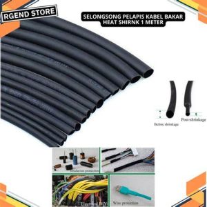 SELONGSONG ASBES/TUBING 14MM HITAM 1M