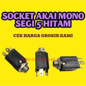 SOCKET AKAI MONO SEGI HITAM
