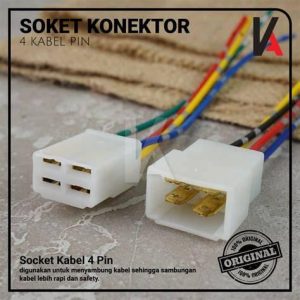 SOCKET TV 3PIN BOX PVC