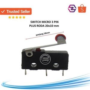 SWITCH MICRO 3PIN 20X10 TGG PLAT RODA
