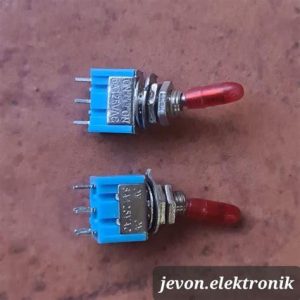 SWITCH PUSH 6PIN BIRU