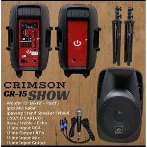 SPEAKER AKTIF CRIMSON 88P/GY AMPLI PISAH