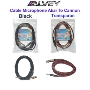 KABEL MIC 4M + JACK HITAM ATC