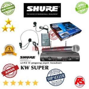 MIC WIRELESS SHURE UT 42 II 2MIC BESAR