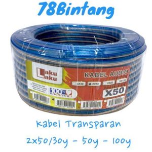 KABEL TRANSPARAN 2X50 60M KITANI
