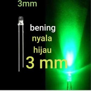 LED 3MM BENING HIJAU