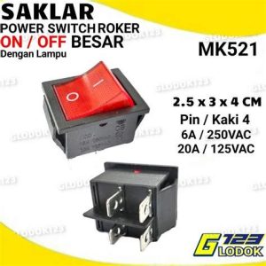 SWITCH ROKER 4P BESAR +LAMPU
