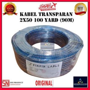 KABEL TRANSPARAN 2X50 50M MURAH