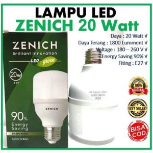 LAMPU LED ZENICH 20W TBULB HIJAU