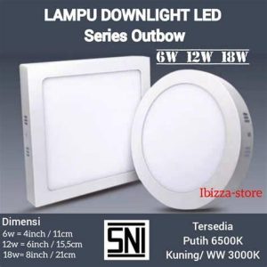 LED OB KOTAK 6W PUTIH ZENICH