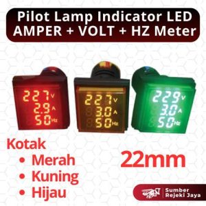 PILOT AMPER METER DIGITAL HIJAU AD22-22ADS AC