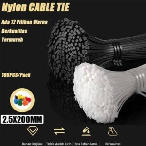 KABEL TIES 2.5X200 100PCS