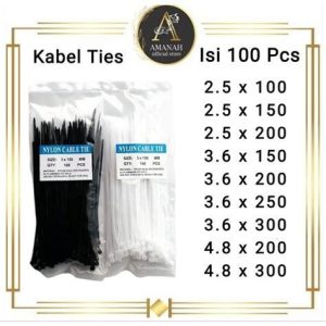 KABEL TIES 4.8X400 ISI 100PCS