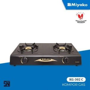 KOMPOR GAS 2TK TEFLON MIYAKO KG302C