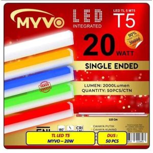 LAMPU LED T5 20W 120CM MYVO/WINGLOCK/LUXCO/ECOKING